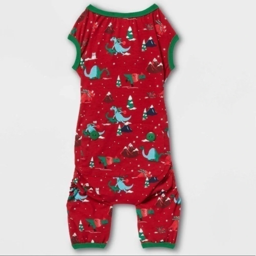 Wondershop Holiday Dino Print Pet Pajamas Matching Family Christmas Sleep Shirt